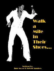 The King Elvis Presley, Front Cover, Book, 2002, elvis-presley-book-2002-walk-a-mile-in-their-shoes