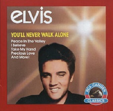 The King Elvis Presley, camden, cd, Front Cover, You'll Never Walk Alone, Cad1-2472, 1987