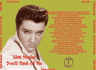 The King Elvis Presley, CD, DCR, DCR045, You'll Think Of Me