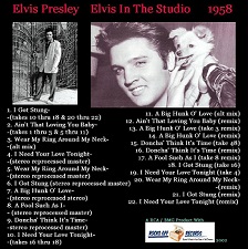 The King Elvis Presley, CD CDR Other, 2002, Elvis In The Studio, 1958, Volume 1