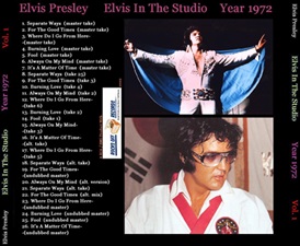 The King Elvis Presley, CD CDR Other, 2002, Elvis In The Studio, 1972, Volume 1