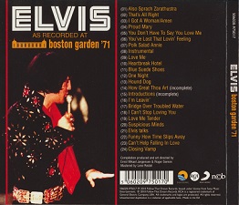The King Elvis Presley, FTD, 506020-975017, September 28, 2010, Elvis As Recorded At Boston Garden '71