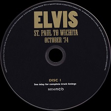 The King Elvis Presley, CD, 506020975136, 2019, St. Paul To Wichita October'74