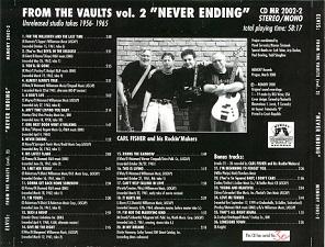 The King Elvis Presley, Back Cover / CD / From The Vaults Vol.2 Never Ending / 2002-2 / 2000