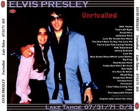 The King Elvis Presley, CDR PA, July 31, 1971, Lake Tahoe