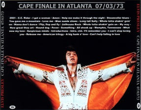The King Elvis Presley, CDR PA, July 3, 1973, Atlanta, Georgia