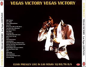 The King Elvis Presley, CDR PA, December 3, 1976, Las Vegas, Nevada, Vegas Victory