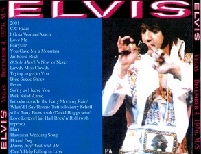 The King Elvis Presley, CDR PA, December 4, 1976, Las Vegas, Nevada, Vegas