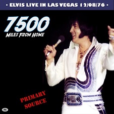 The King Elvis Presley, CDR PA, December 8, 1976, Las Vegas, Nevada, 7500 Miles From Home