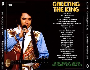 The King Elvis Presley, CDR PA, July 23, 1976, Louisville, Kentucky, Greeting The King