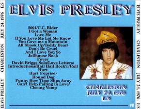 The King Elvis Presley, CDR PA, July 24, 1976, Charlston, West Virginia, Charleston