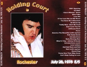 The King Elvis Presley, CDR PA, July 26, 1976, Rochester, New York, Holding Court In Rochester