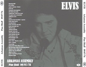 The King Elvis Presley, CDR PA, September 7, 1976, Pine Bluff, Arkansas, Arkansas Assembly