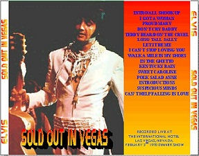 The King Elvis Presley, CD CDR Other, 1970, Sold Out In Vegas