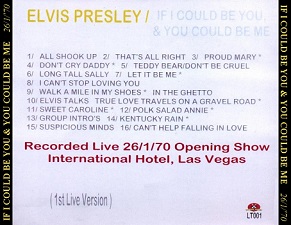 The King Elvis Presley, CD CDR Other, 1970, If I Could Be You & You Could Be Me
