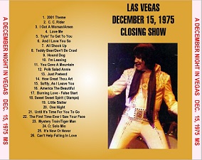 The King Elvis Presley, CD CDR Other, 1975, A December Night In Vegas