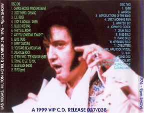 The King Elvis Presley, CD CDR Other, 1976, Winter Season In Las Vegas Volume 6