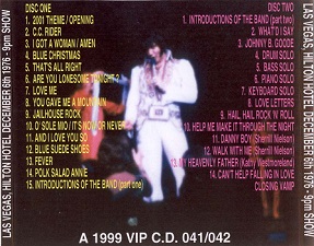 The King Elvis Presley, CD CDR Other, 1976, Winter Season In Las Vegas Volume 7