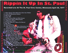 The King Elvis Presley, CD CDR Other, 1977, Rippin It Up In St Paul