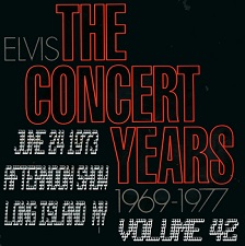 The King Elvis Presley, CDR, The Concert Years, Volume 42