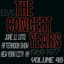 The King Elvis Presley, CDR, The Concert Years, Volume 46