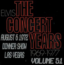 The King Elvis Presley, CDR, The Concert Years, Volume 51