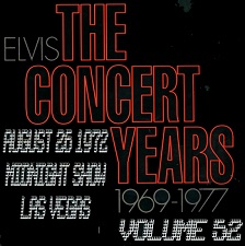 The King Elvis Presley, CDR, The Concert Years, Volume 52