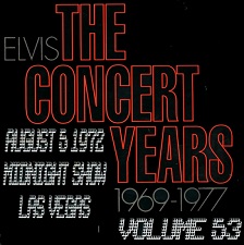 The King Elvis Presley, CDR, The Concert Years, Volume 53