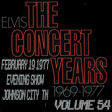 The King Elvis Presley, CDR, The Concert Years, Volume 54