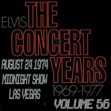 The King Elvis Presley, CDR, The Concert Years, Volume 56