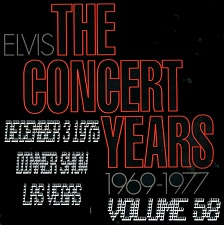 The King Elvis Presley, CDR, The Concert Years, Volume 58