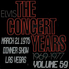 The King Elvis Presley, CDR, The Concert Years, Volume 59