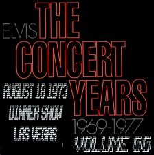 The King Elvis Presley, CDR, The Concert Years, Volume 66