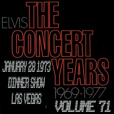 The King Elvis Presley, CDR, The Concert Years, Volume 71