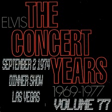 The King Elvis Presley, CDR, The Concert Years, Volume 77