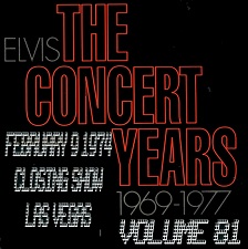The King Elvis Presley, CDR, The Concert Years, Volume 81