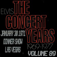 The King Elvis Presley, CDR, The Concert Years, Volume 89