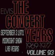 The King Elvis Presley, CDR, The Concert Years, Volume 93