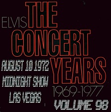 The King Elvis Presley, CDR, The Concert Years, Volume 98
