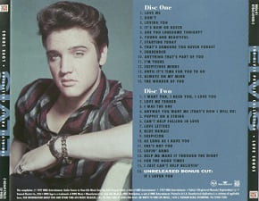 The King Elvis Presley, Back Cover / CD / Love Songs / 07863-69400-2 / 1997