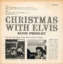 The King Elvis Presley, Back Cover, EP, Christmas With Elvis, EPA-4340, 1958