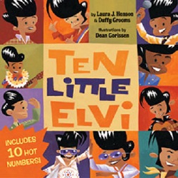 The King Elvis Presley, Front Cover, Book, 2004, Ten Little Elvi