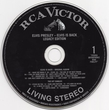 The King Elvis Presley, CD, 88697-76233-2, 2011, Elvis Is Back!