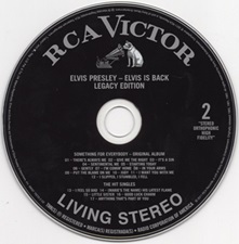 The King Elvis Presley, CD, 88697-76233-2, 2011, Elvis Is Back!