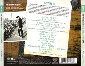 The King Elvis Presley, CD, 88691-97379-2, 2012, Setlist The Very Best Of Elvis Presley Live