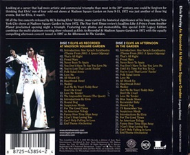 The King Elvis Presley, CD, 88725-43854-2, 2012, Elvis As Recorded At Madison Square Garden