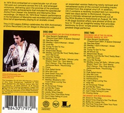 The King Elvis Presley, CD, 88843-01797-2, 2014, Elvis Recorded Live On Stage In Memphis