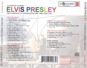 The King Elvis Presley, Bootlegs, Elvisone, 2013, Caught On Camera: The Complete TV Appearance 1956 to 1960 - Part 1