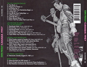 The King Elvis Presley, Bootlegs, Elvisone, 2016, Canada 1957