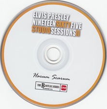 The King Elvis Presley, Bootlegs, Elvisone, 2016, Nineteensixtyfive Studio Sessions 2 - Harum Scarum